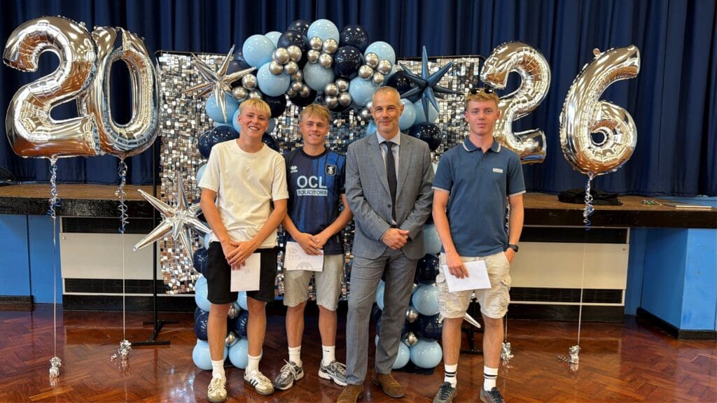 Zach F And Group With Headteacher